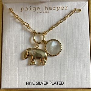 Paige Harper sliver plated elegant necklace